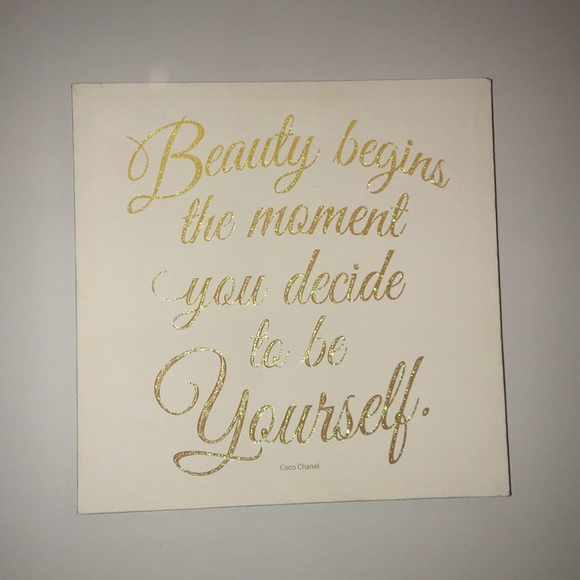 Other - CANVAS GLITTER QUOTE